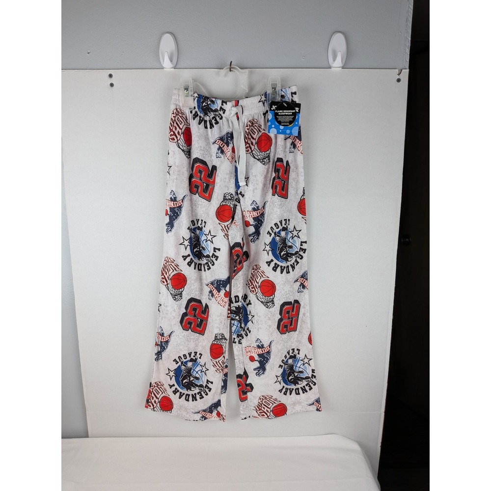 Joe Boxer Kids Boys Size S 6-7 Pajama Pants Flame Resistant Basketball‎ Print